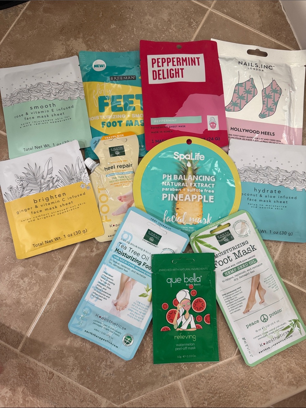 Facial/Foot Mask bundle- Great value!